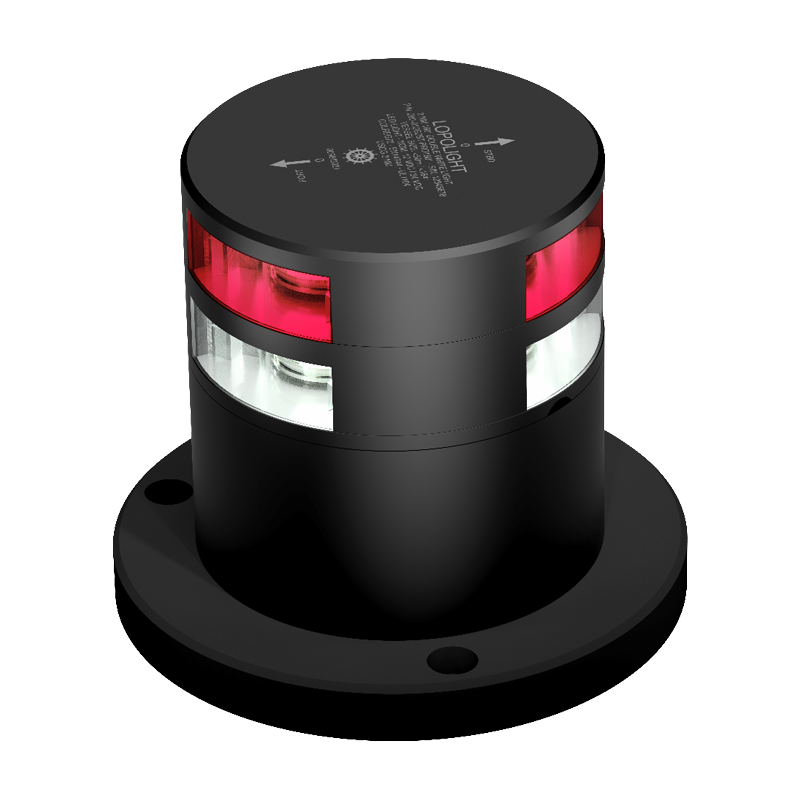 2nm 180° Red+2nm 180° White, black anodized